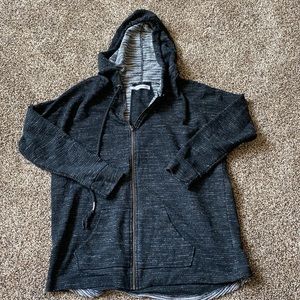 * Like New! * Black Zip-up hooded sweater